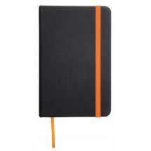 Notizbuch LECTOR im DIN-A6-Format - orange/schwarz