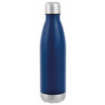 Vakuum-Trinkflasche GOLDEN TASTE doppelwandig - blau/silber