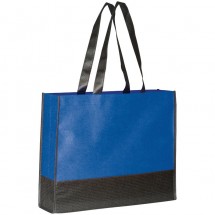 Non Woven Einkaufstasche 2-farbig - blau