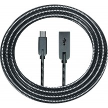 Metal Micro Cable - schwarz/silber