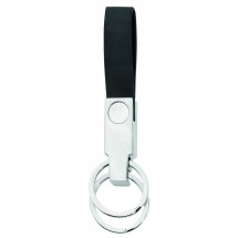 Metmaxx® Schlüsselanhänger Loop@Mobile silber - schwarz / silber