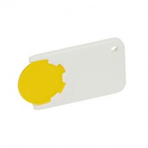 Chiphalter mit 1 Euro-Chip - gelb/weiß