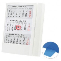 Tischkalender 4-sprachig - weiß/weiß