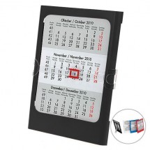 Tisch- und Wandkalender, 4-sprachig - schwarz