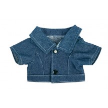 Jeans-Jacke für Plüschtiere Gr. M - dunkelblau
