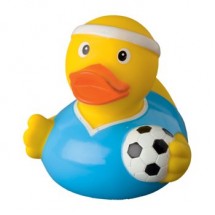 Quietsche-Ente Fußballer - gelb