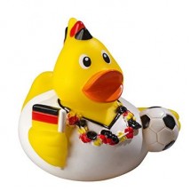 Quietsche-Ente Fußballfan - gelb