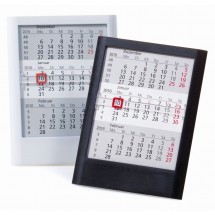 Kunststoff-Tischkalender Standard  1-sprachig-schwarz
