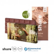 Share, Schweizer Schokolade, 100 g, Graspapier, Klimaneutral, FSC®