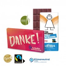 Schutzengel Schokolade, 100 g, Graspapier, Klimaneutral, FSC®