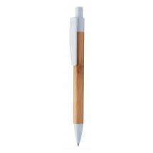 Bambus-Kugelschreiber Colothic-weiß
