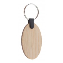 Bambus-Schlüsselanhänger, oval Bambry