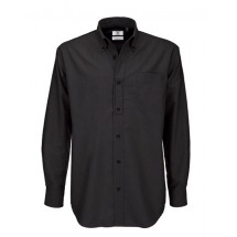 Shirt Oxford Long Sleeve /Men - Black