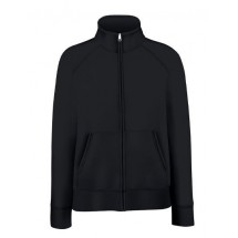 Lady-Fit Premium Sweat Jacket - Black