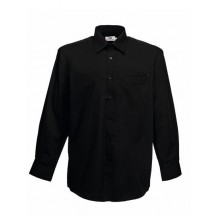 Men´s Long Sleeve Poplin Shirt - Black