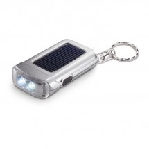 Schlüsselring mit Taschenlampe RINGAL - silber matt