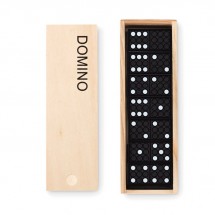 Domino Spiel DOMINO - holzfarben