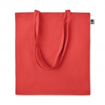 ZIMDE COLOUR Organic-Cotton Einkaufstasche rot