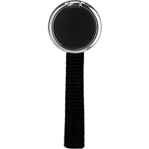 CLIP Smartphone-Ring mit Band - silber / schwarz