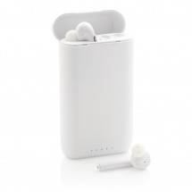 Liberty TWS Ohrhörer mit 5.000 mAh Powerbank-weiß