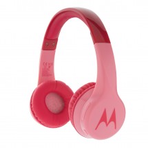 Motorola JR 300 kids wireless safety headphone, rosa