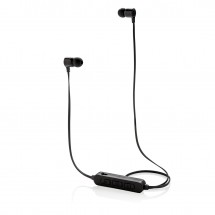 Wireless Ohrhörer mit leuchtendem Logo, schwarz