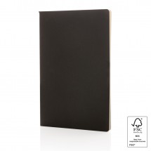 A5 FSC® Softcover Notizbuch, schwarz