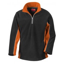 Tech3? Sport Fleece Top - Black/Orange
