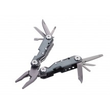Mini-Werkzeug Schlüsselanhänger mit 10 Funktionen ARBEITSGERÄT mini - grau