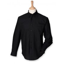 Classic Long Sleeved Oxford Shirt - Black