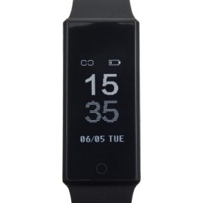 Smartwatch Smarty aus Edelstahl mit Silikonband