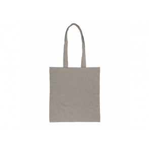 Einkaufstasche aus recycelter Baumwolle 38x42cm, Hellgrau