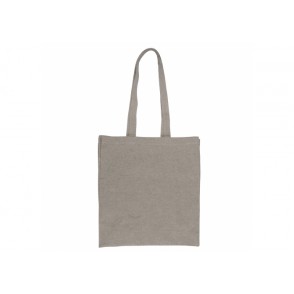 Einkaufstasche aus recycelter Baumwolle 38x42x10cm, Hellgrau