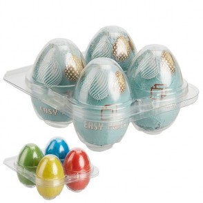 4er Eier-Box mit Werbebanderole