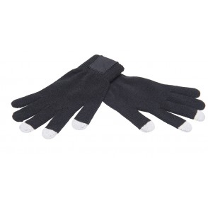 Touchscreen gloves with label