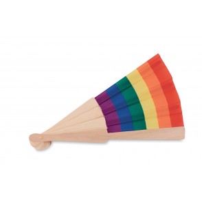 BOWFAN Fächer regenbogenfarbig, Multicolour