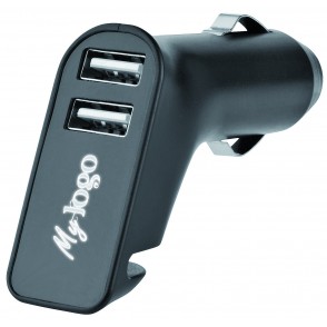 Metmaxx® USB-Autoadapter "Charge&DriveSecurityLogo" schwarz