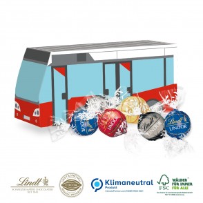 Weihnachtsmotiv, 3D Präsent Bus, Klimaneutral, FSC®