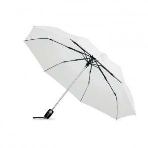 GENTLEMEN 21" NEW QUAY 23" Windbeständiger Regenschirm, White, White
