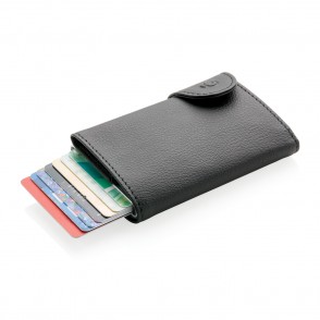 C-Secure RFID Kartenhalter und Portemonnaie, braun
