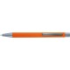 Kugelschreiber Touch mit Softtouch Oberfläche und Glanzgravur - Orange