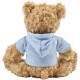Plüsch-Teddybär Olaf mit aufgestickten Augen - Hellblau