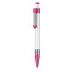 Kugelschreiber SPRING - weiss/fuchsia-pink