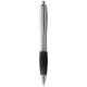 Nash Kugelschreiber silber mit farbigem Griff - silber/schwarz