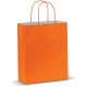Mittlere Papiertasche im Eco Look - Orange