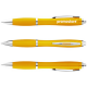 Nash Kugelschreiber mit farbigem Schaft und Griff - gelb