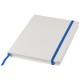 Spectrum weißes A5 Notizbuch mit farbigem Gummiband - weiss,royalblau