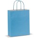 Mittlere Papiertasche im Eco Look - Hellblau