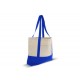 Strandtasche aus Baumwolle OEKO-TEX® 280g/m² 42x10x30cm, Hellblau 