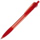 Kugelschreiber Cosmo Grip Transparent - Transparent Rot